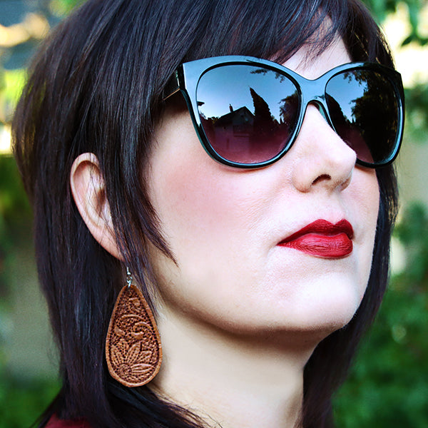 Southwestern Leather Earrings (In-the-Hoop)