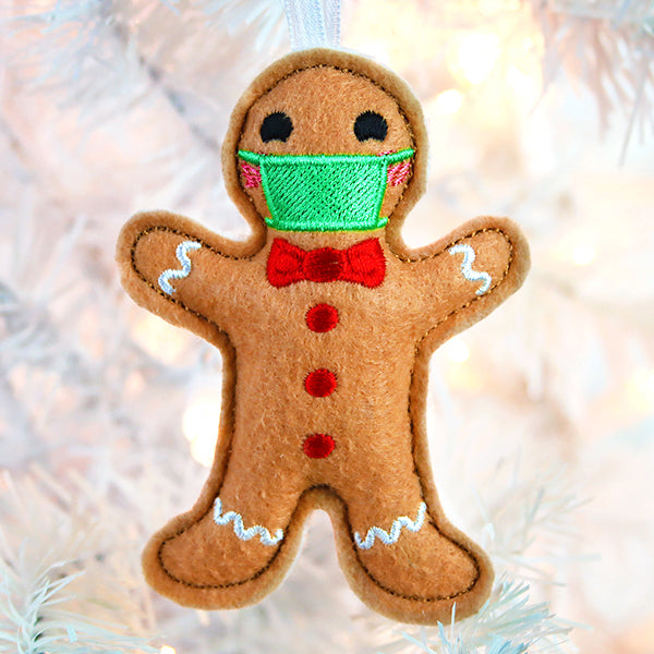 Safety First Gingerbread Ornament (In-the-Hoop)