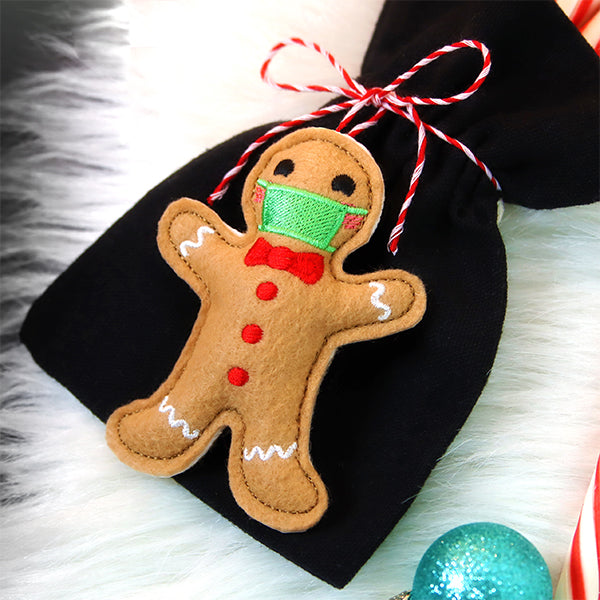 Safety First Gingerbread Ornament (In-the-Hoop)