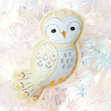 Yuletide Owl Ornament (In-the-Hoop)