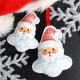 Wintertime Santa Ornament (In-the-Hoop)