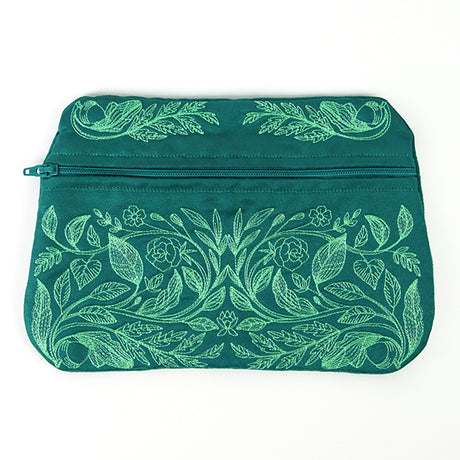 Botanical Bliss Lined Zipper Pouch (In-the-hoop)