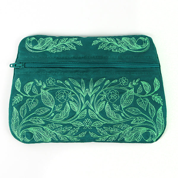 Botanical Bliss Lined Zipper Pouch (In-the-hoop)
