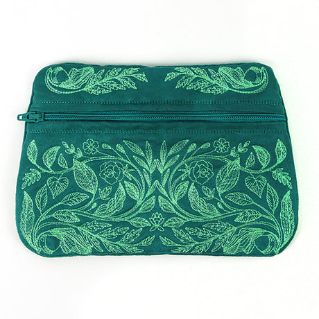 Botanical Bliss Lined Zipper Pouch (In-the-hoop)